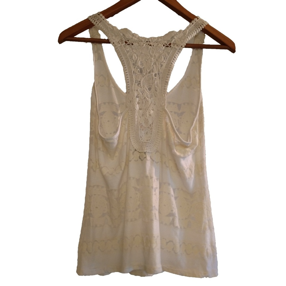 Bit & Bridle Tank with Crochet Razorback